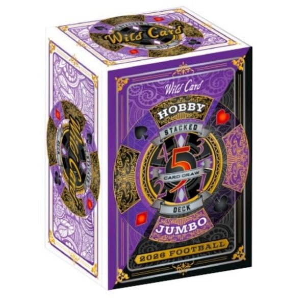 5 Card Draw Stacked Football Trading Card Box F123023