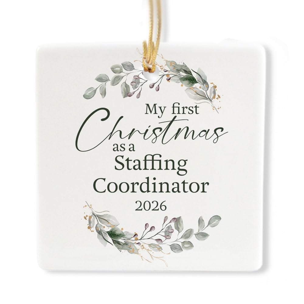 Ceramic 3-inch Square Ornament R700