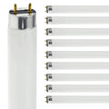 24 Inch T8 Fluorescent Tube Light Bulb 17W 3000K Soft White G13 Bi-Pin Base Pack of 10 V64894