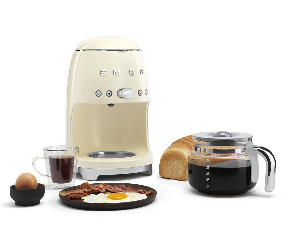Cream Drip Coffee Machine with 10 Cup Glass Carafe J792917