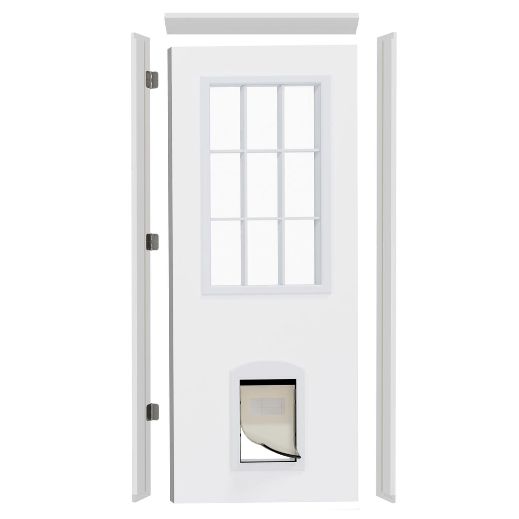 36" x 80" Front Door Slab with Prehung Door Jamb C2944
