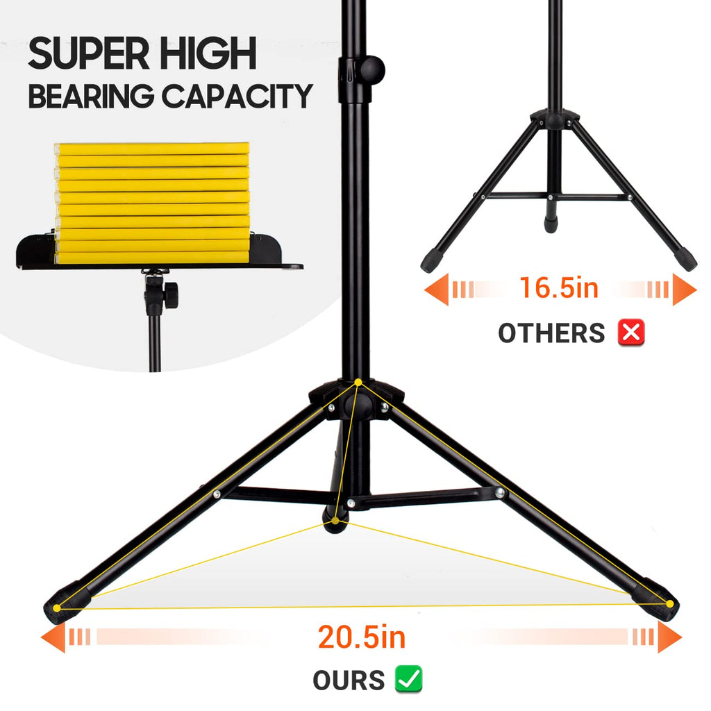 Adjustable Black Sheet Music Stand D4630