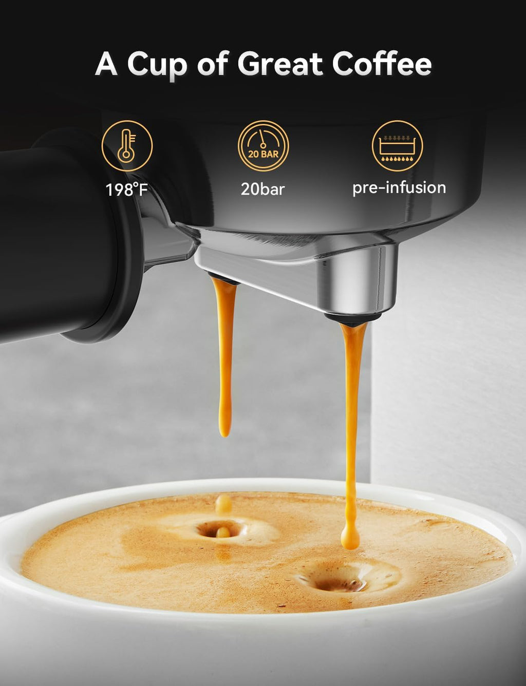 20 Bar Espresso Coffee Machine O89735