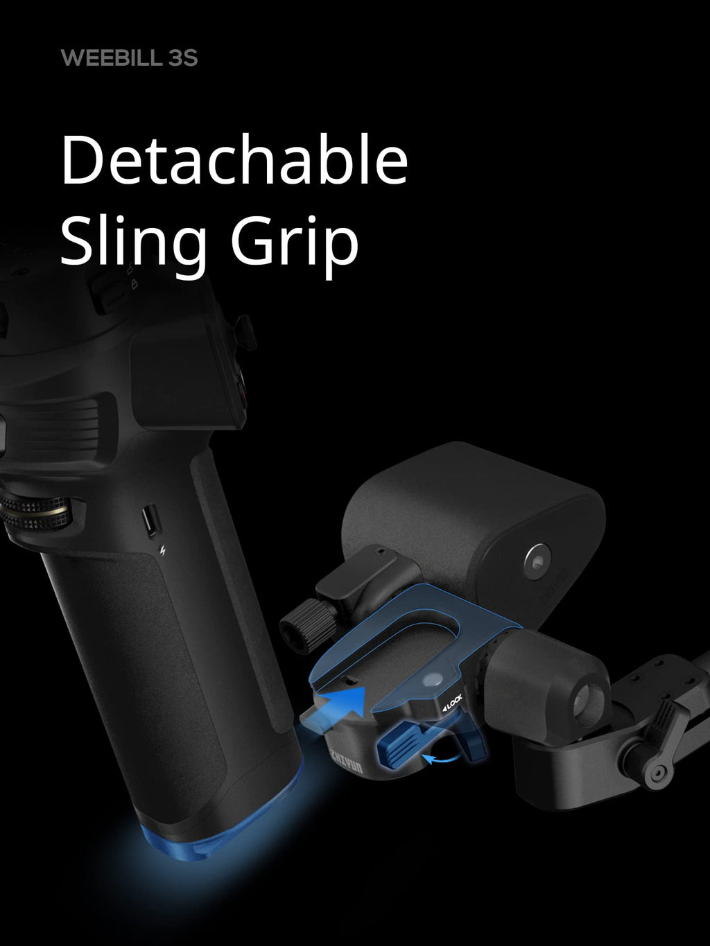3KG Payload Gimbal Stabilizer with Fill Light R10334