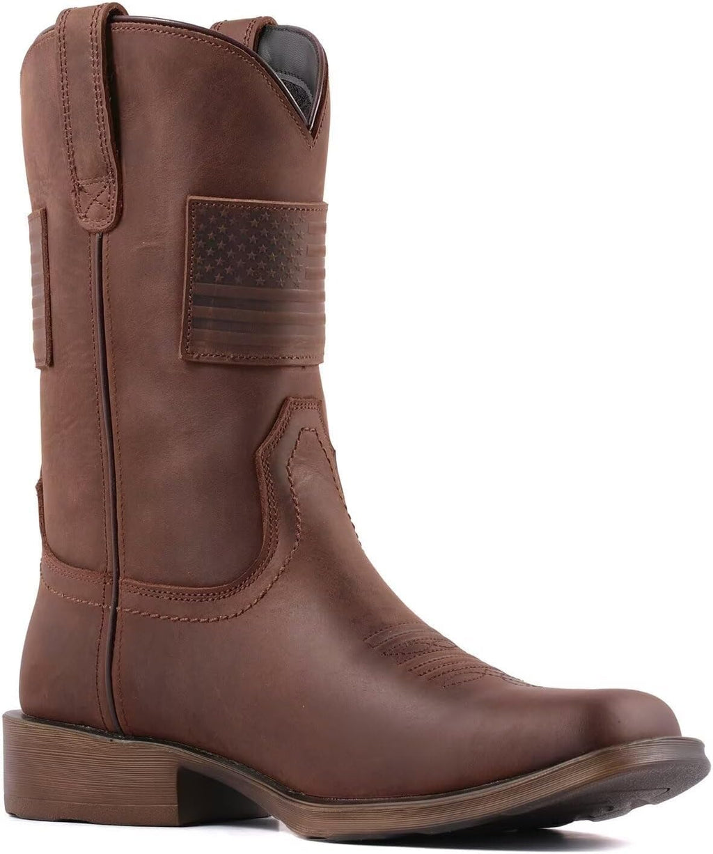 10 Inch Western Cowboy Work Boots S6212