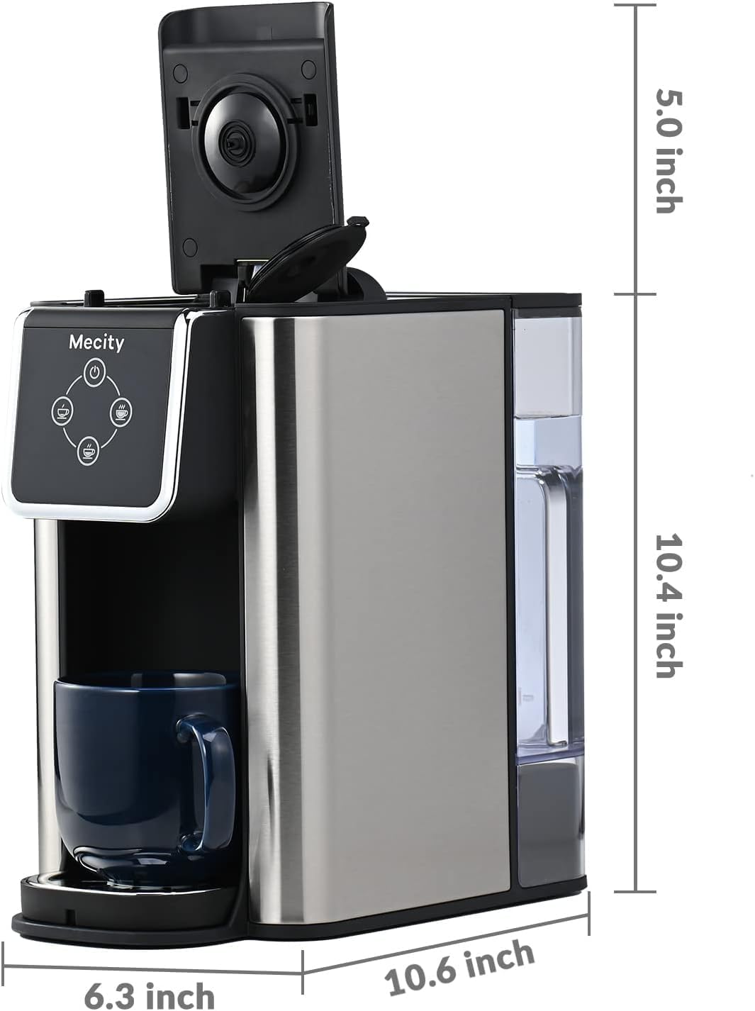 3 in 1 Single Serve Coffee Maker with 50 Oz Water Reservoir Z59072