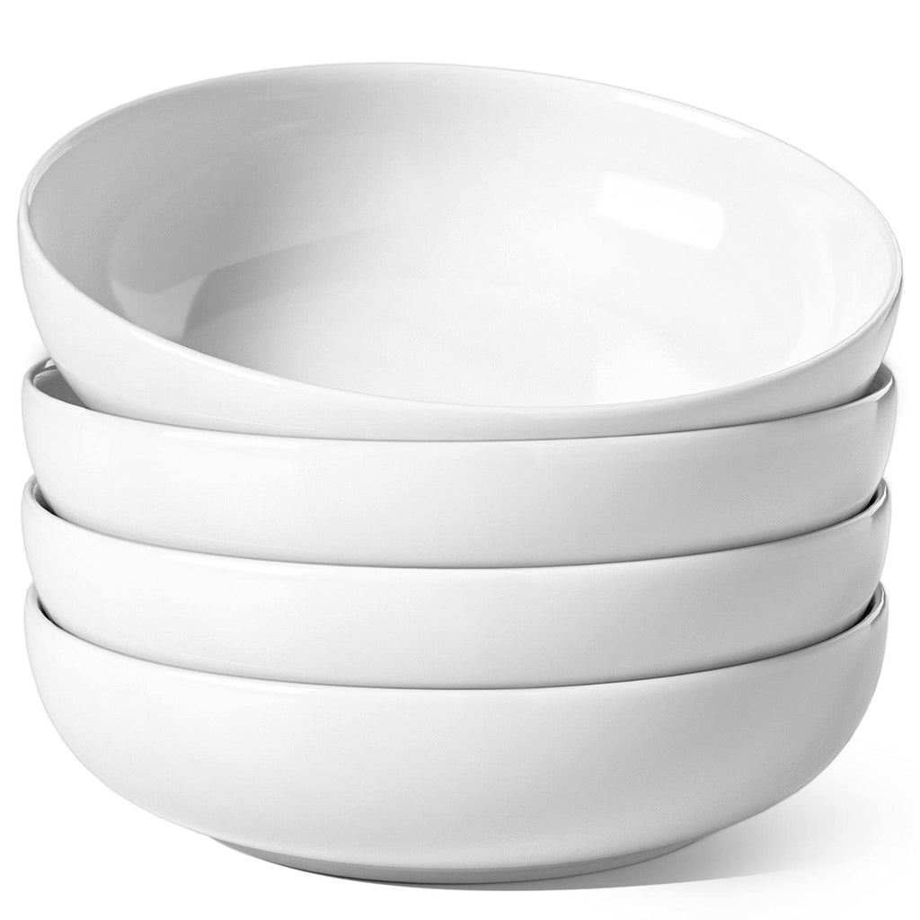 45 oz White Pasta Bowls Set of 4 Y6232