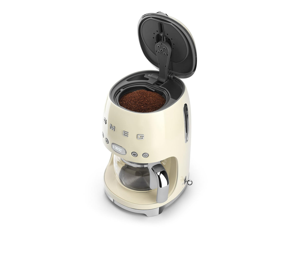 Cream Drip Coffee Machine with 10 Cup Glass Carafe J792917
