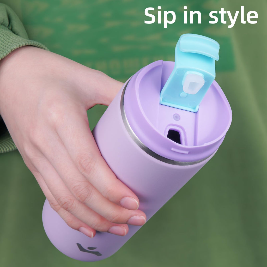 16oz Insulated Stainless Travel Coffee Mug with Lid Q19814
