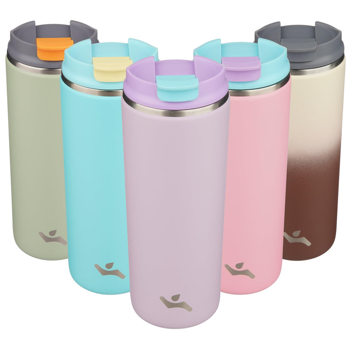 16oz Insulated Stainless Travel Coffee Mug with Lid Q19814