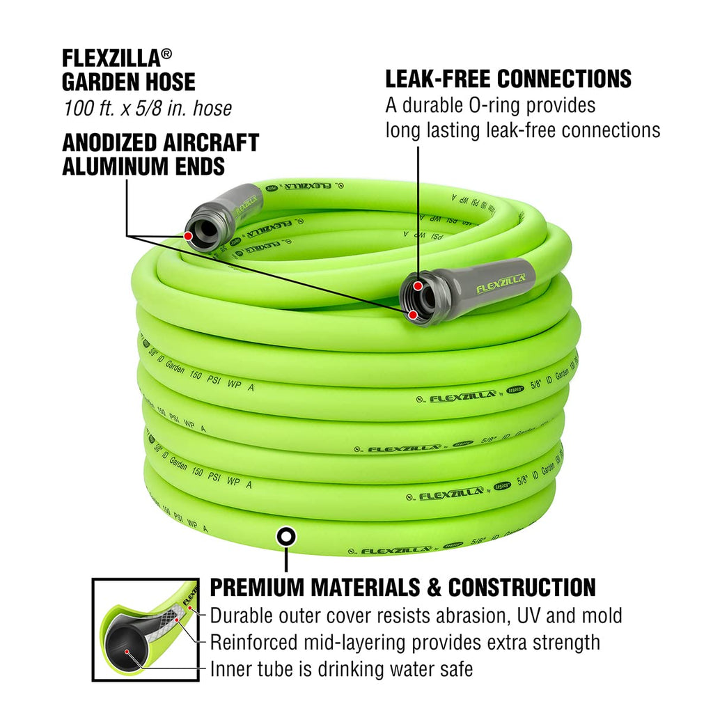 Blue Pool Cover Pump & 5/8 in. x 100 ft. Garden Hose A530