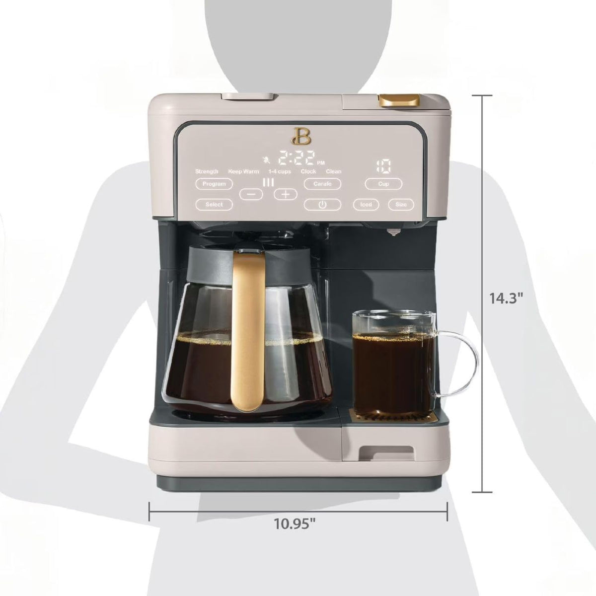 12-Cup Programmable Coffee Maker and Single Serve Brewer G330399