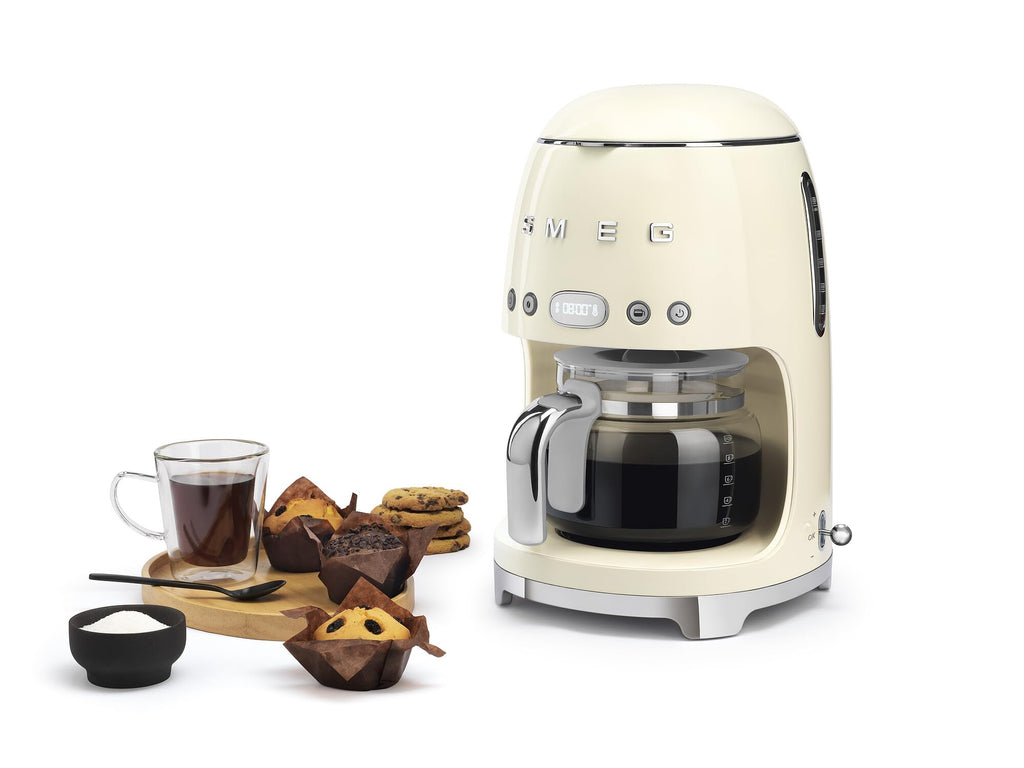 Cream Drip Coffee Machine with 10 Cup Glass Carafe J792917
