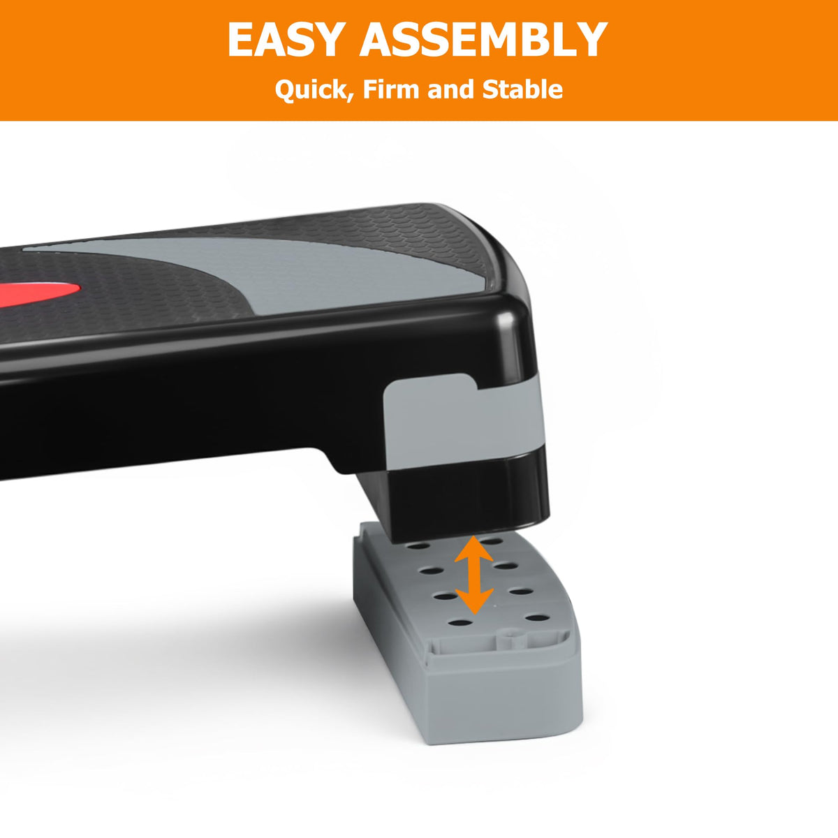 31" Adjustable Aerobic Step Platform with 4 Stackable Risers Y291