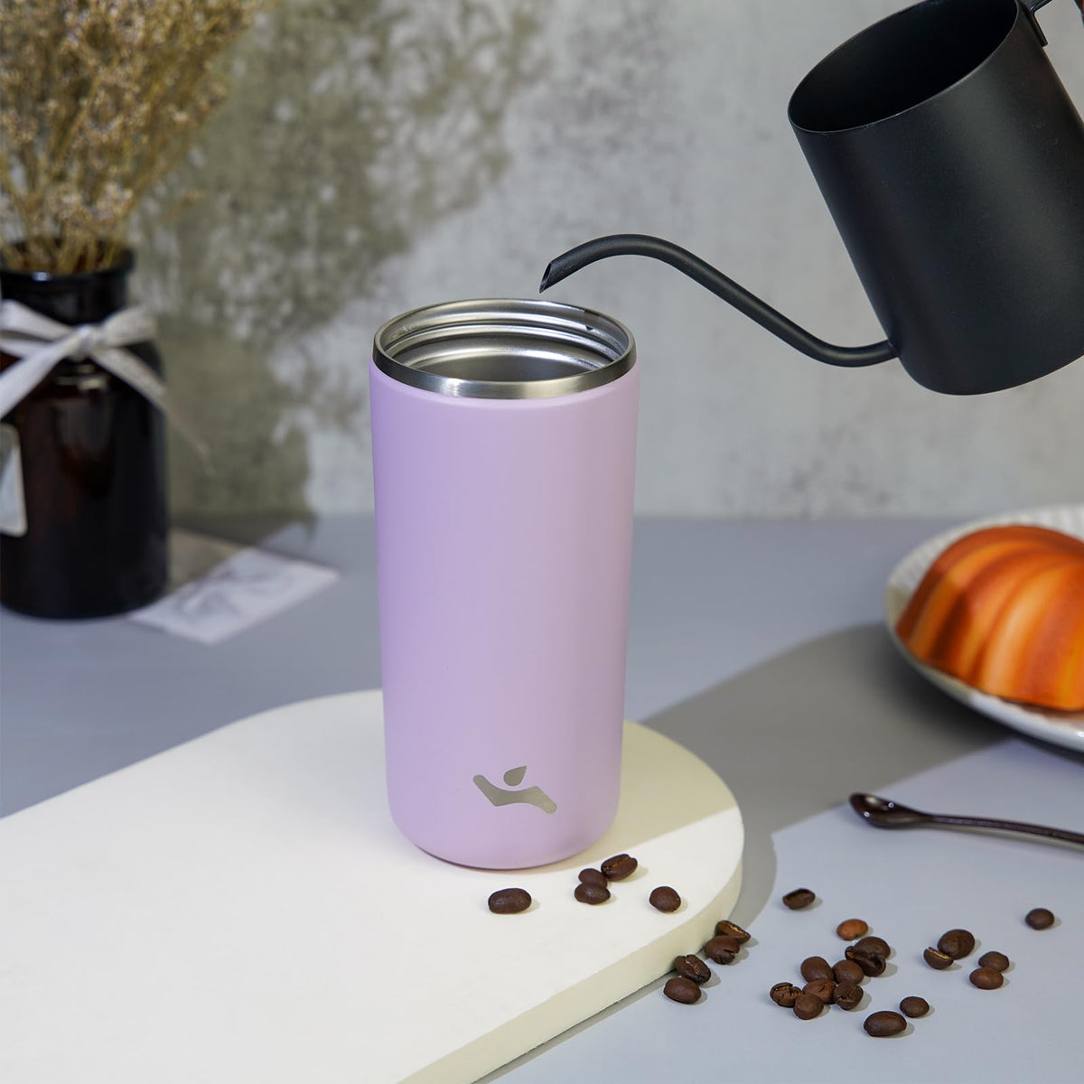 16oz Insulated Stainless Travel Coffee Mug with Lid Q19814