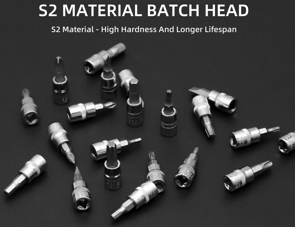 46 Pieces Mechanic Tool Kit 1/4” Ratchet Socket Wrench Set with Storage Case A6503