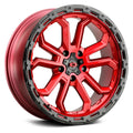 20x9 5x5 Red Wheel Rim Y945193
