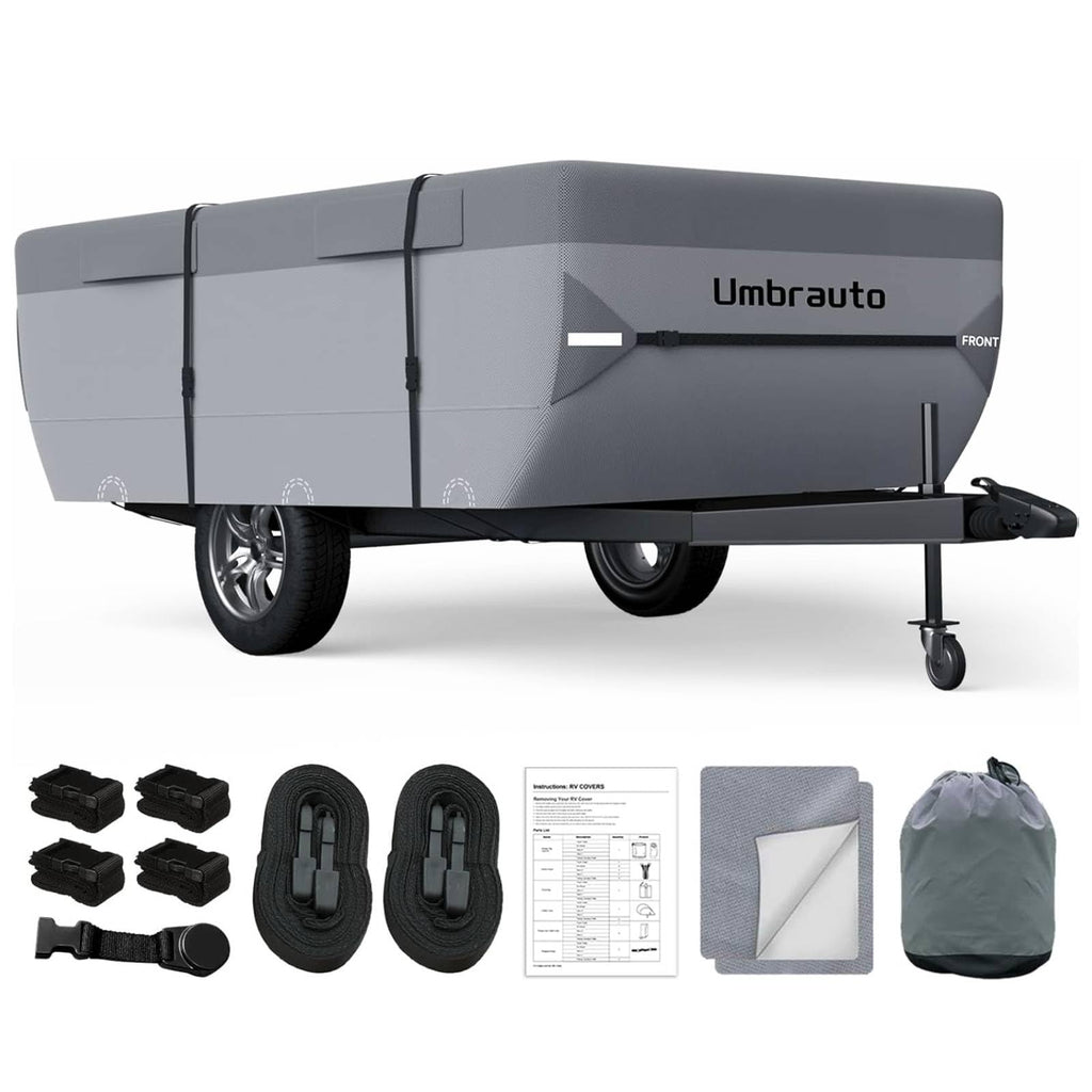14-16ft Waterproof Breathable Ripstop Pop Up Camper Cover L12659