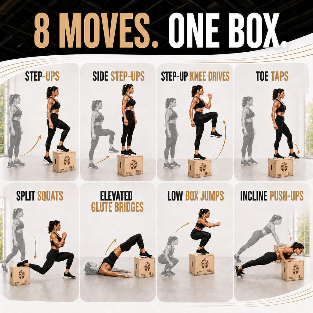 3-in-1 Wood Plyometric Jump Platform L8294