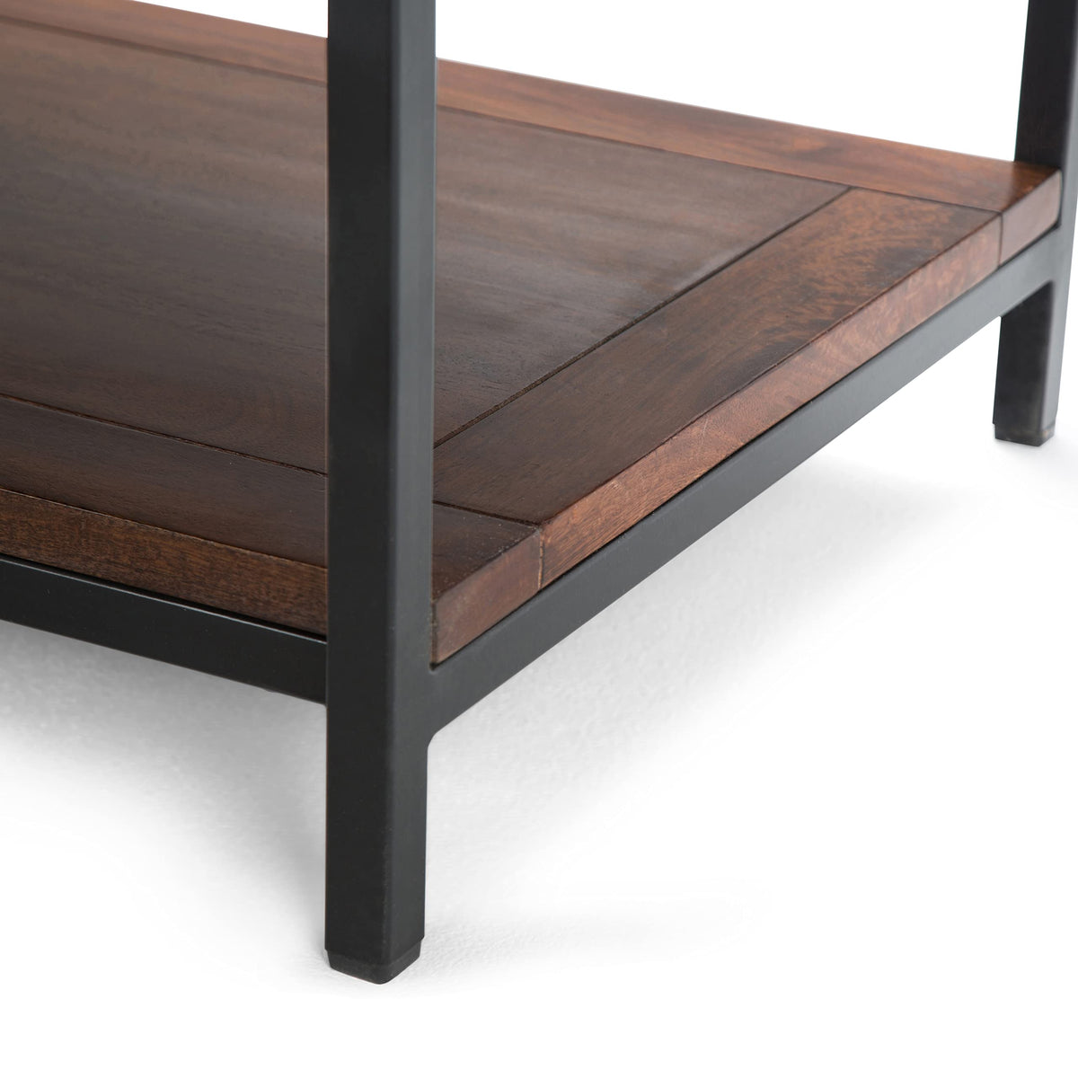 48 inch Dark Cognac Brown Mango Wood Coffee Table C28649