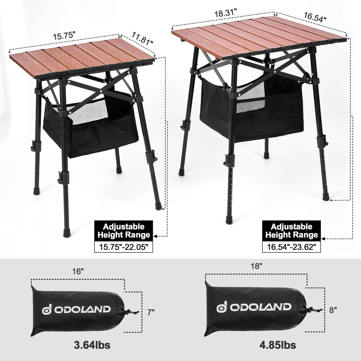 Portable Folding Camping Table Adjustable Height H173029