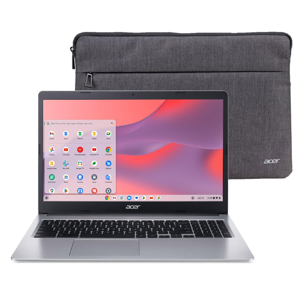 Chromebook 315 Laptop Intel Celeron N4000 15.6 HD 4GB 64GB eMMC Chrome OS Pure Silver S176593