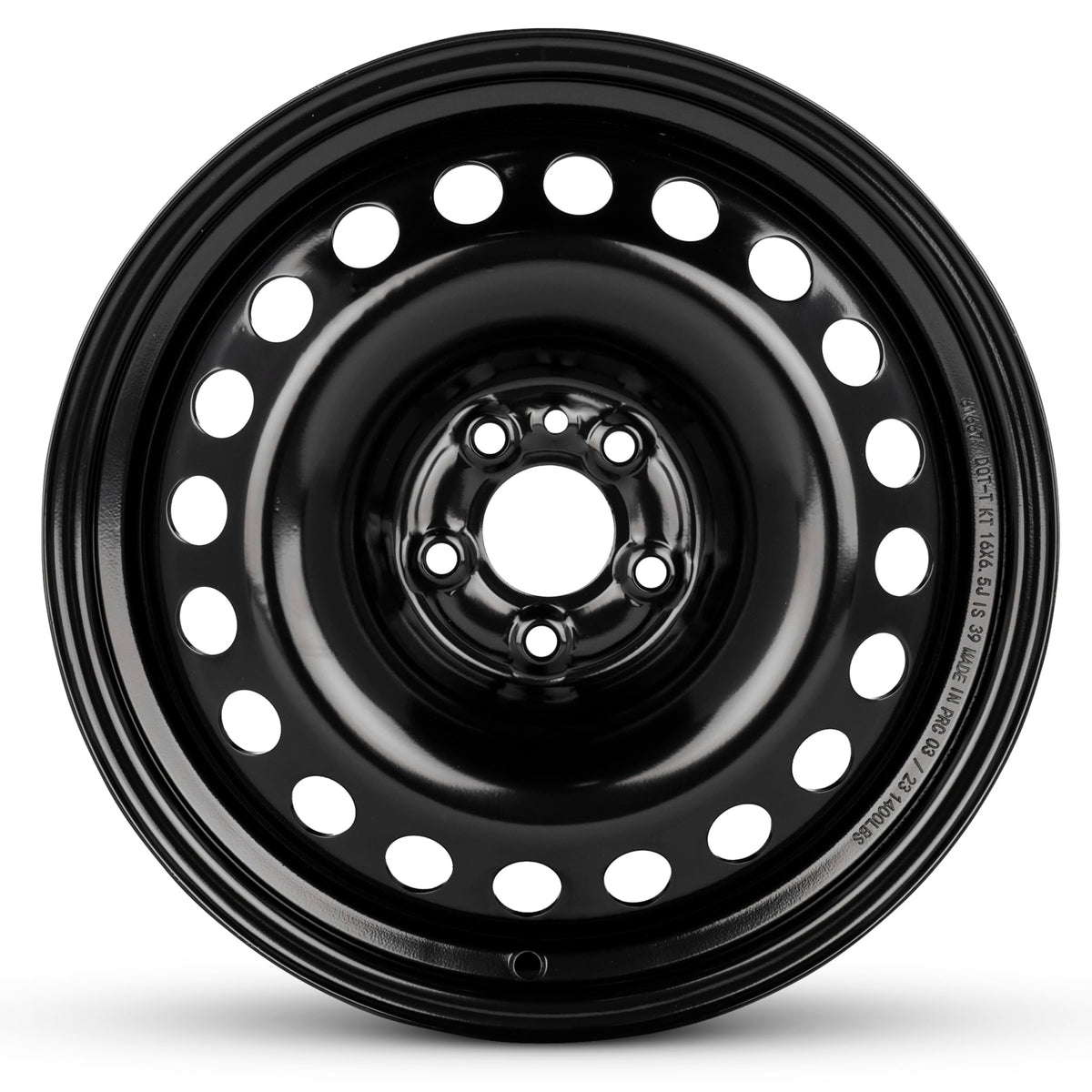 16 Inch Painted Black Car Wheel B1721