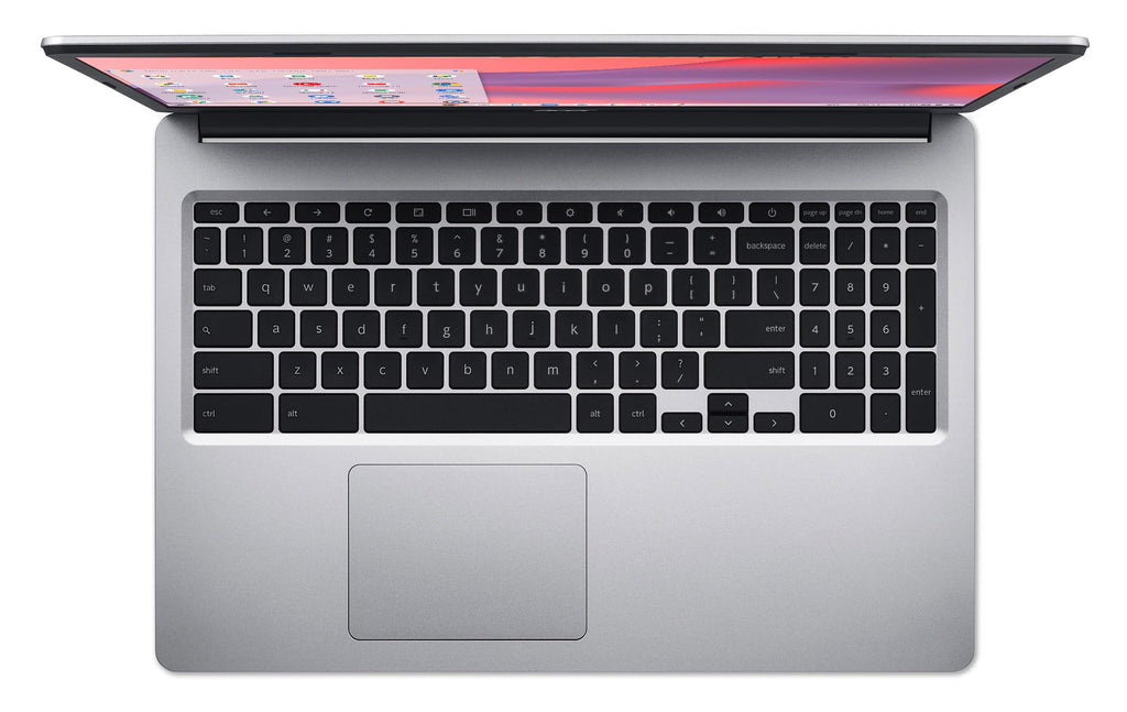 Chromebook 315 Laptop Intel Celeron N4000 15.6 HD 4GB 64GB eMMC Chrome OS Pure Silver S176593
