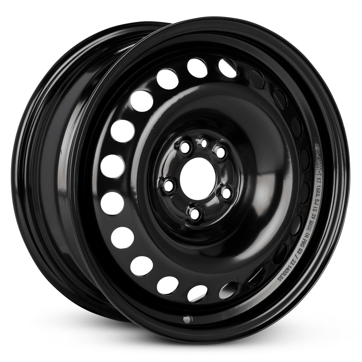 16 Inch Painted Black Car Wheel B1721