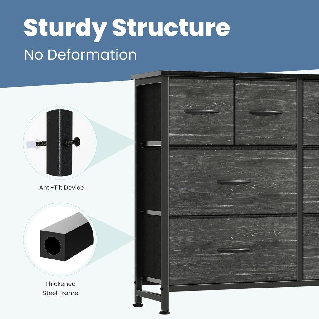 8 Fabric Drawer Dresser N390397