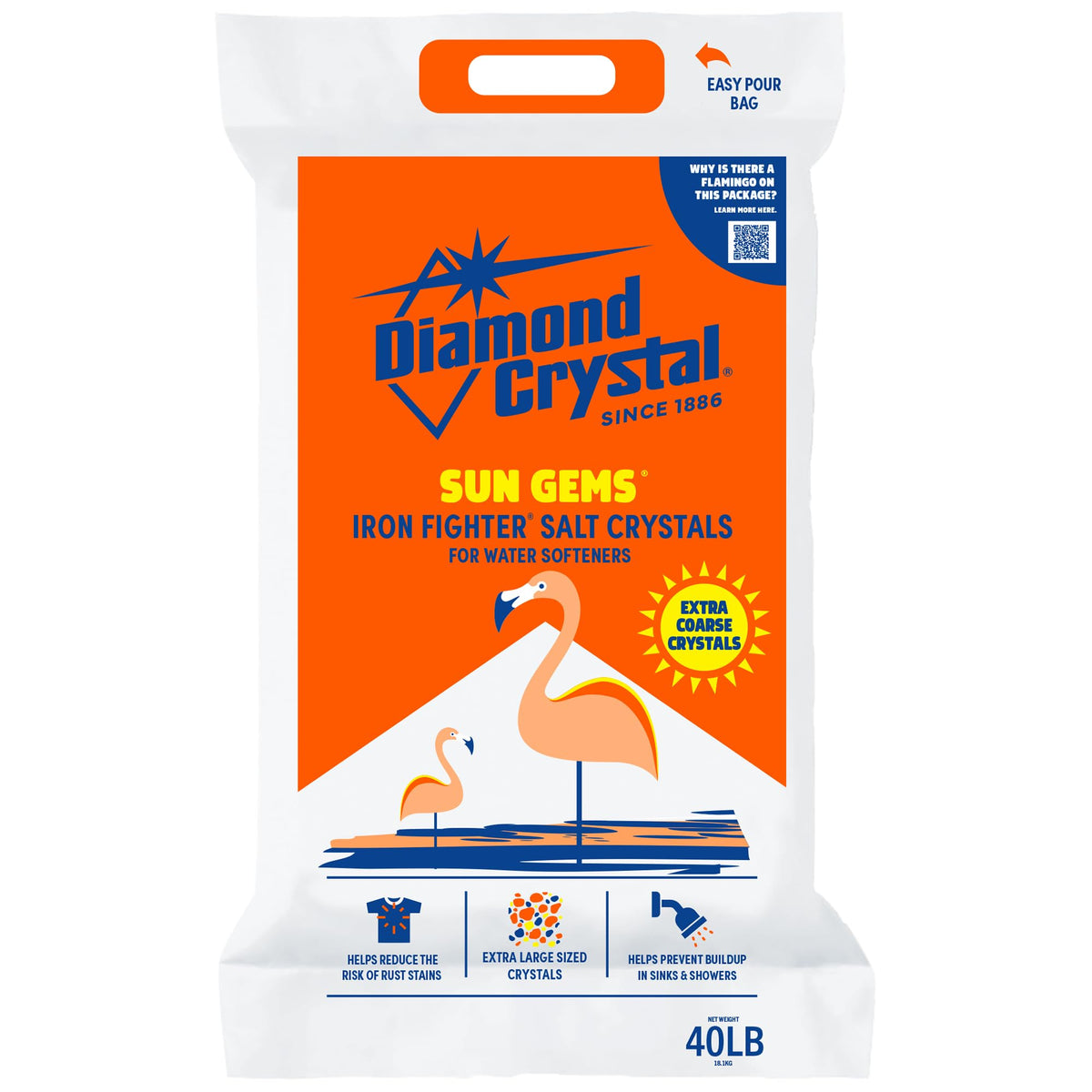 4 Pack Water Softener Salt, 40 Pounds W296306