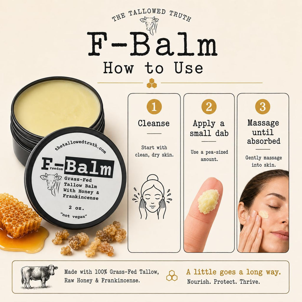 Beef Tallow and Honey Balm, 2 oz W70284