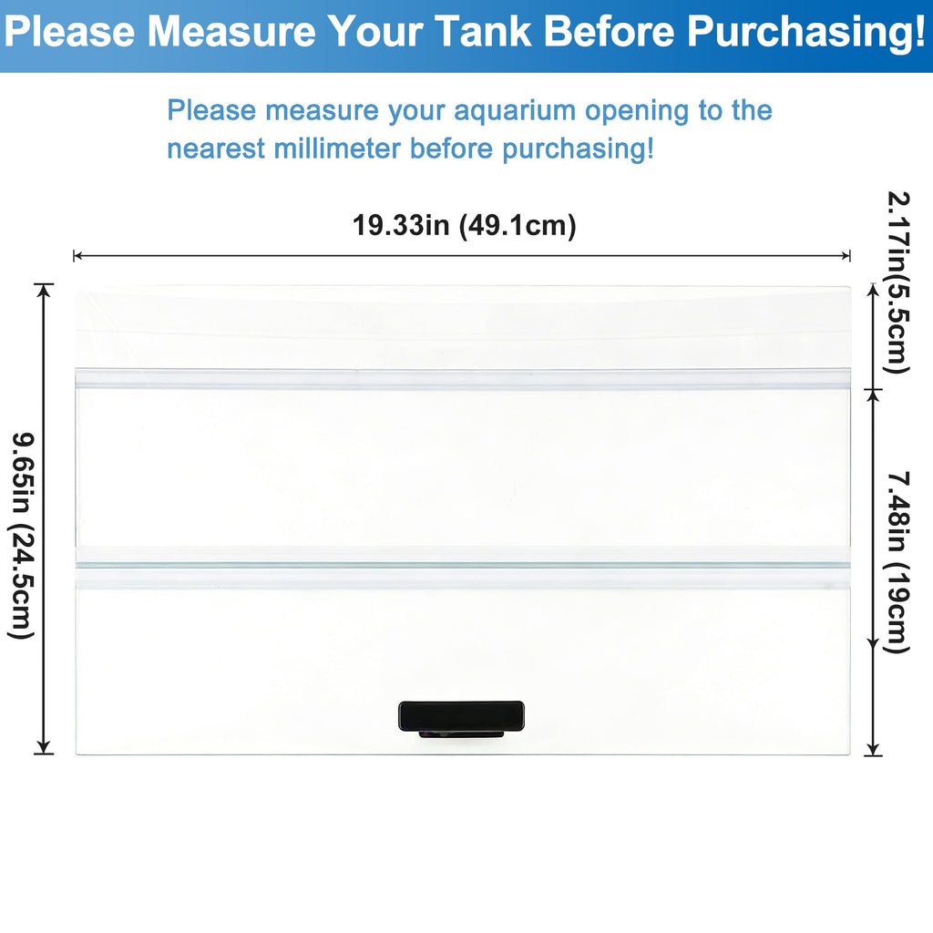 Clear Tempered Glass Aquarium Lid T2282