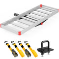 Aluminum Hitch Cargo Carrier 60" x 22" x 3.25" 500 lbs Cargo Basket for 2" Receiver R6963