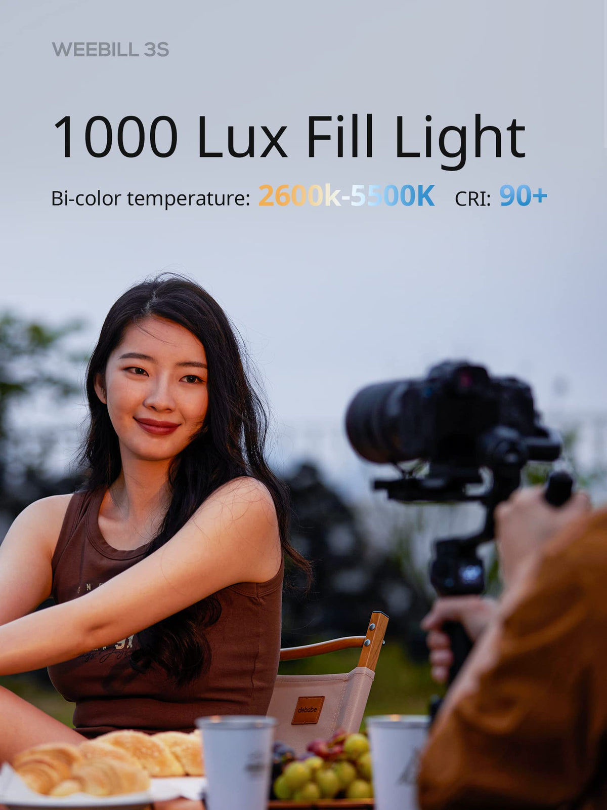 3KG Payload Gimbal Stabilizer with Fill Light R10334