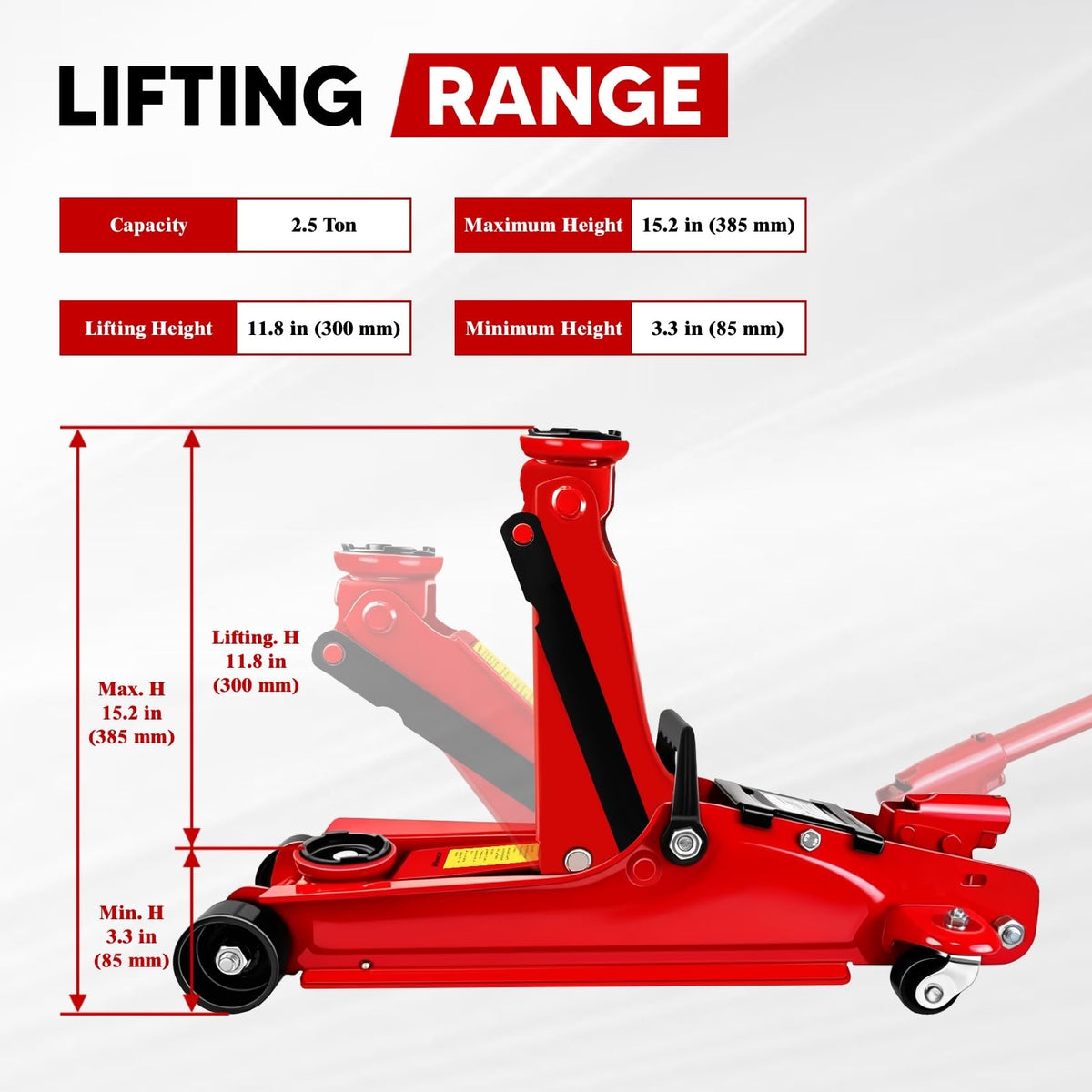 2.5 Ton Low-Profile Hydraulic Floor Jack E1422