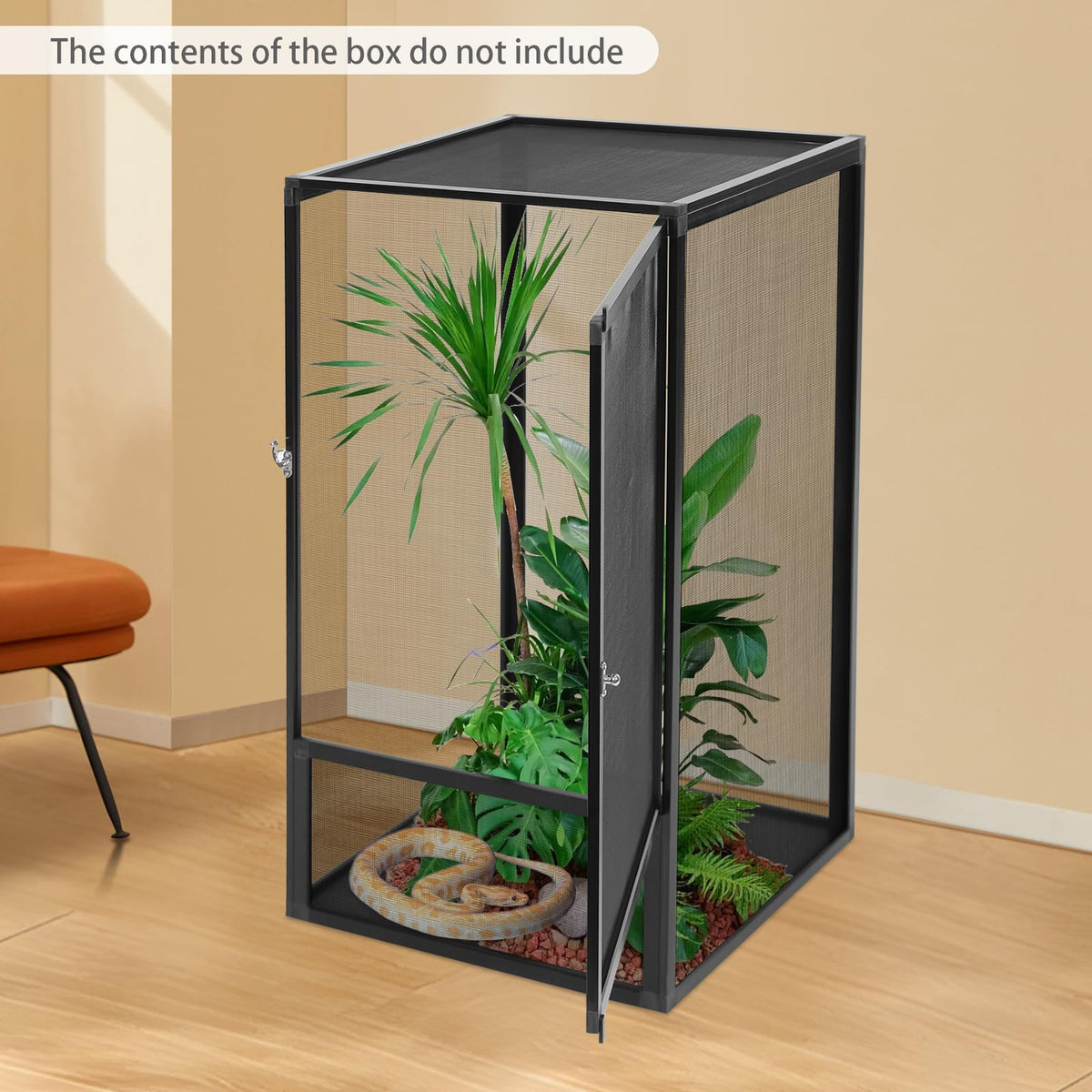 Aluminum Alloy Mesh Reptile Terrarium with Removable Top Q31072