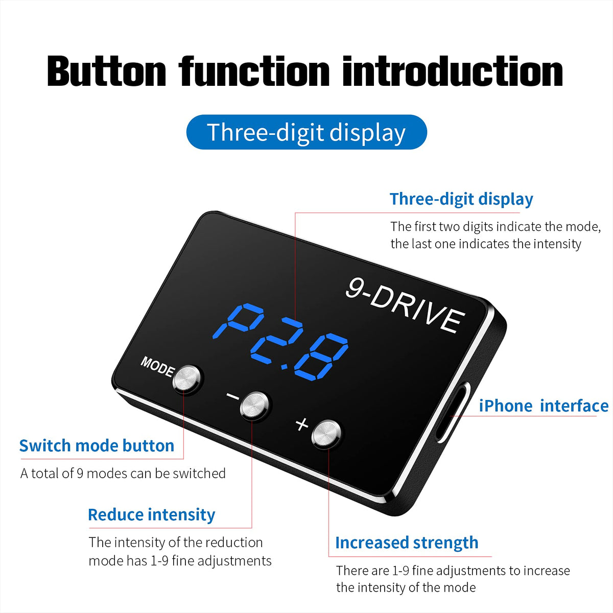 9 Drive Modes Electronic Accelerator G37609