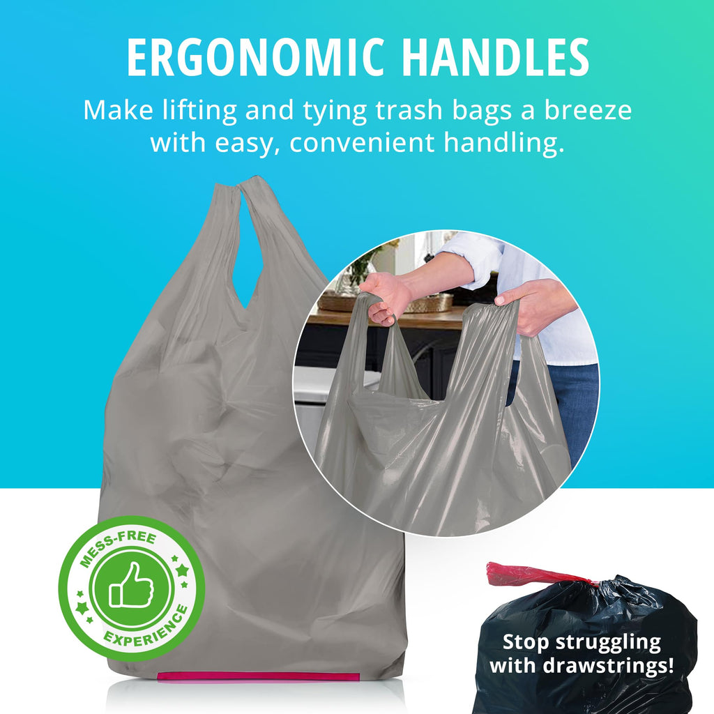 13 Gallon Recycled Plastic Tall Kitchen Trash Bags 45 Count K498531