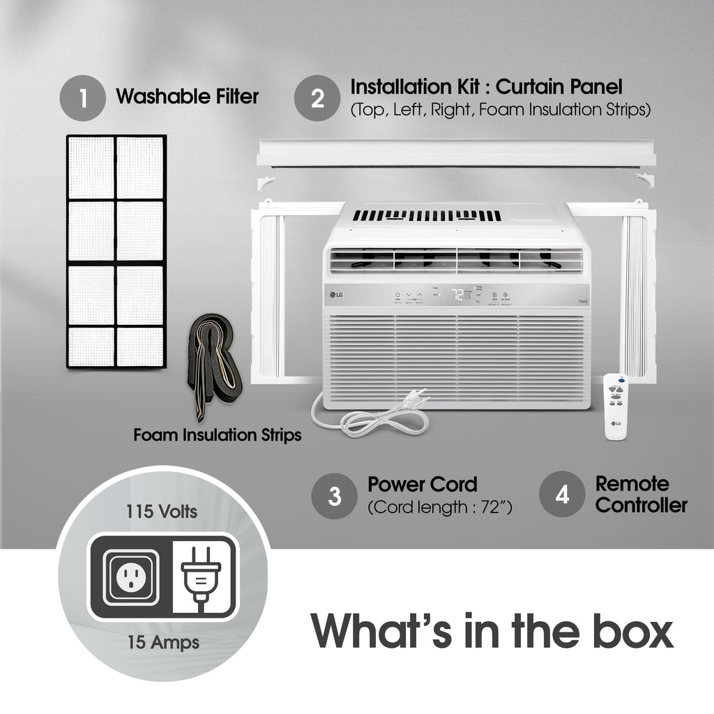 6000 BTU White Window Air Conditioner A9330