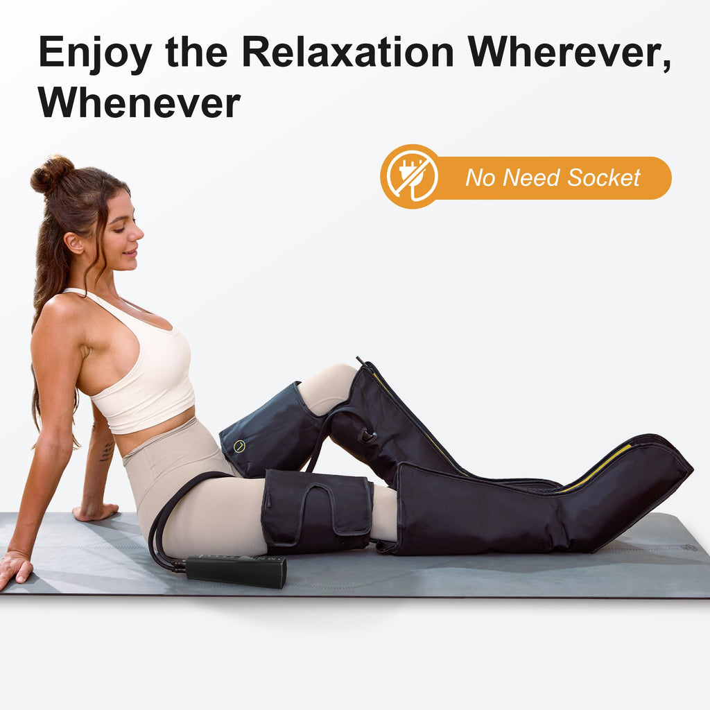 Cordless Rechargeable Leg Air Compression Massager A216