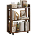 3-Tier Small Bookshelf with Wheels O274