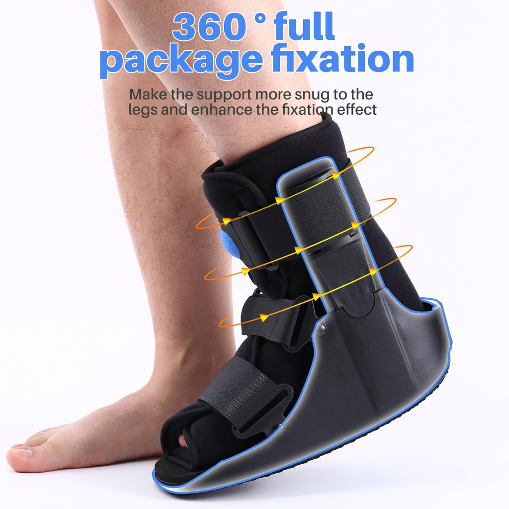 Black Medium Inflatable Walking Boot L483424
