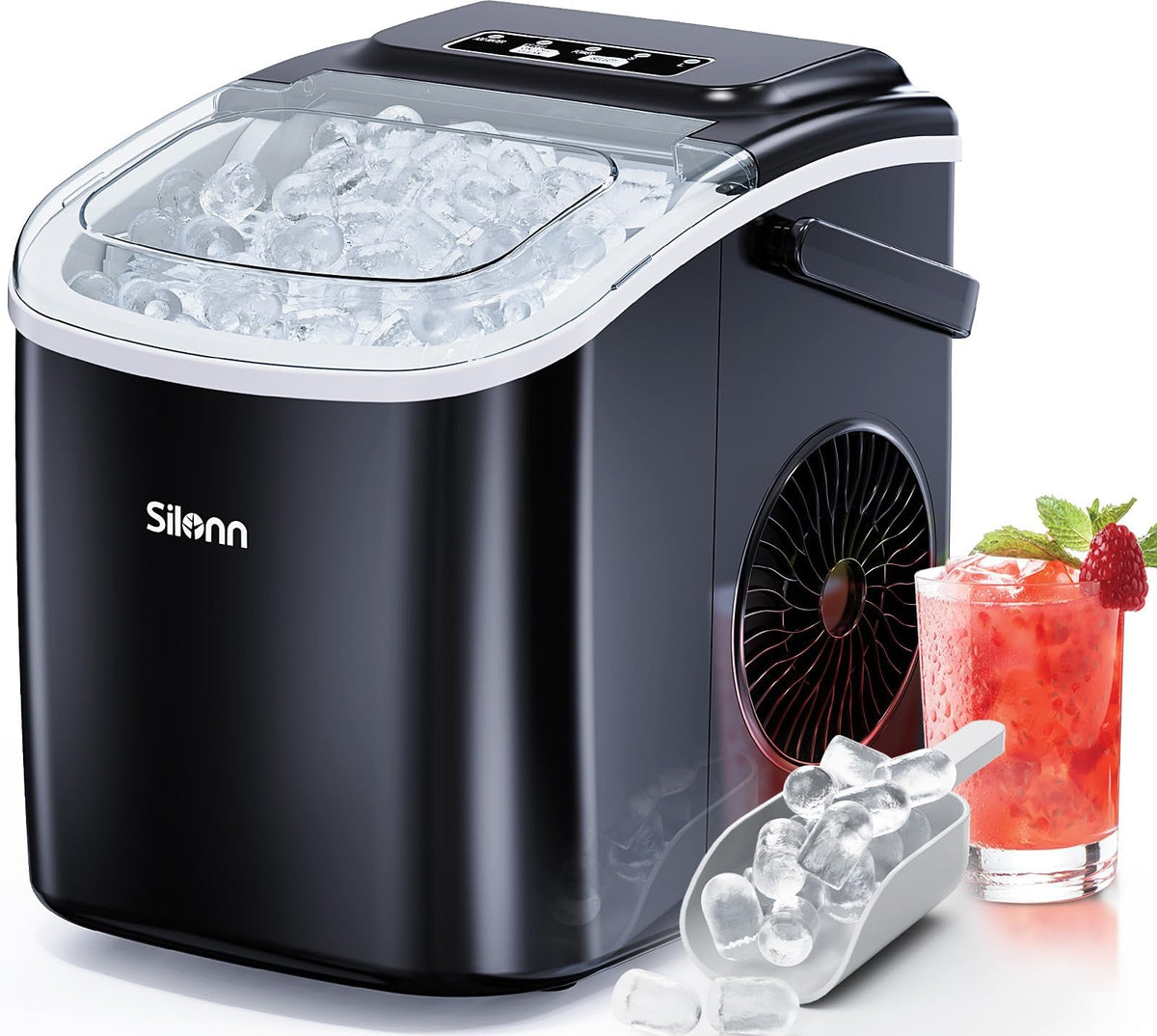 Black Countertop Ice Maker V9149