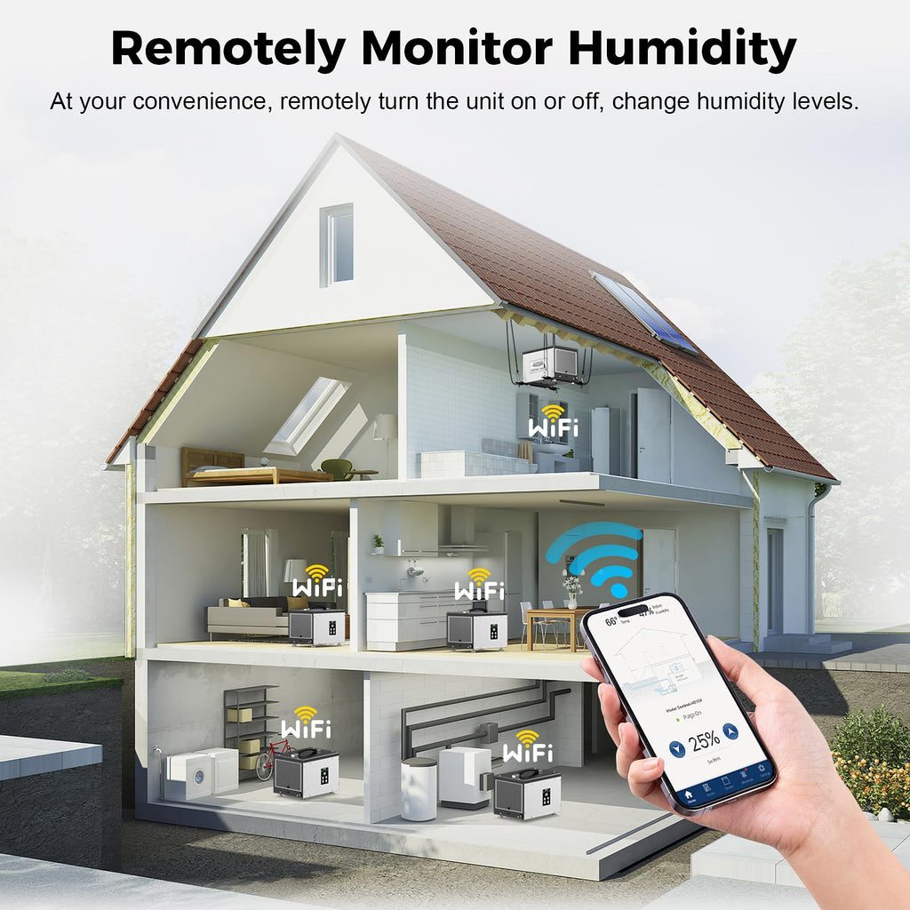 70 Pints Crawlspace Dehumidifier with Pump G42105