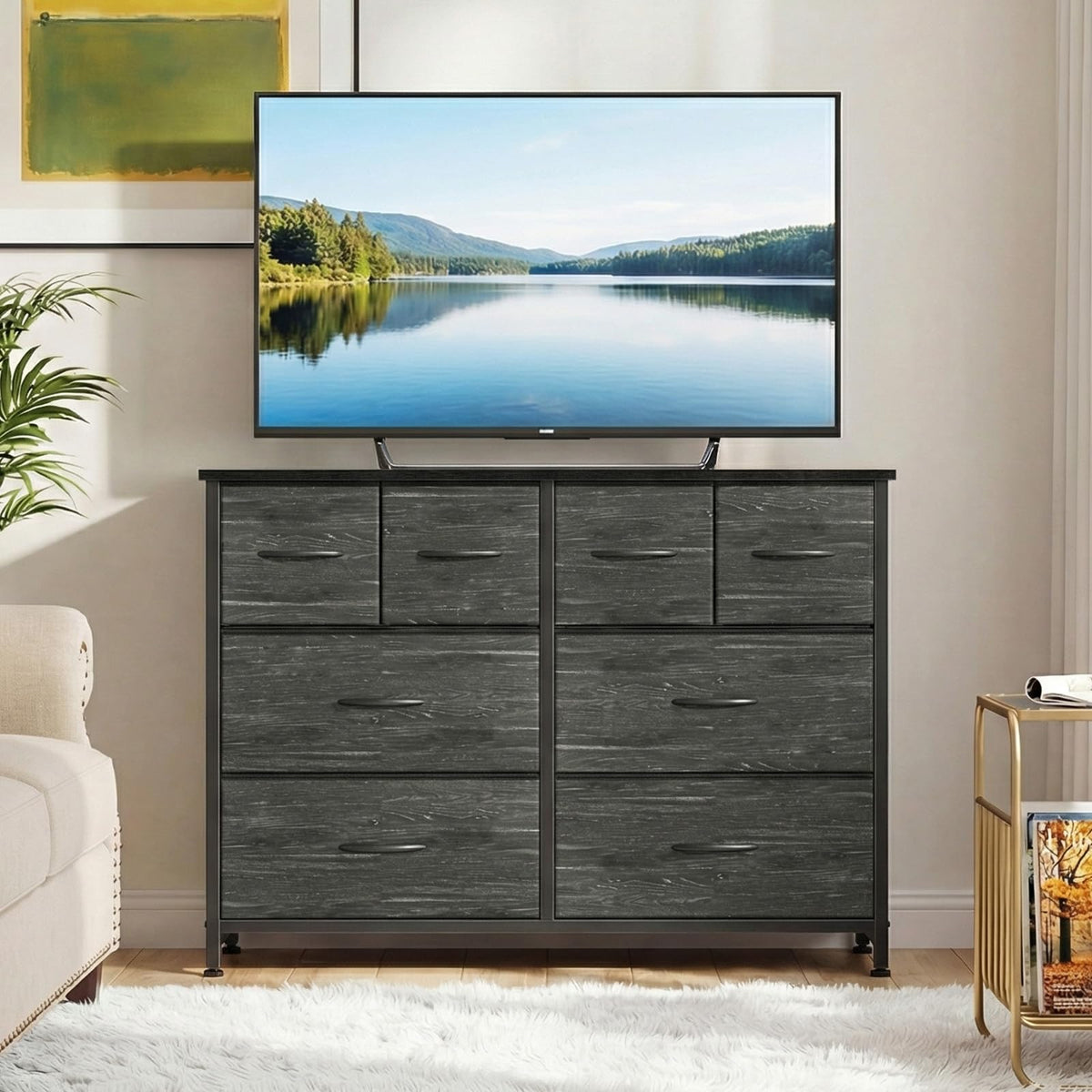 8 Fabric Drawer Dresser N390397