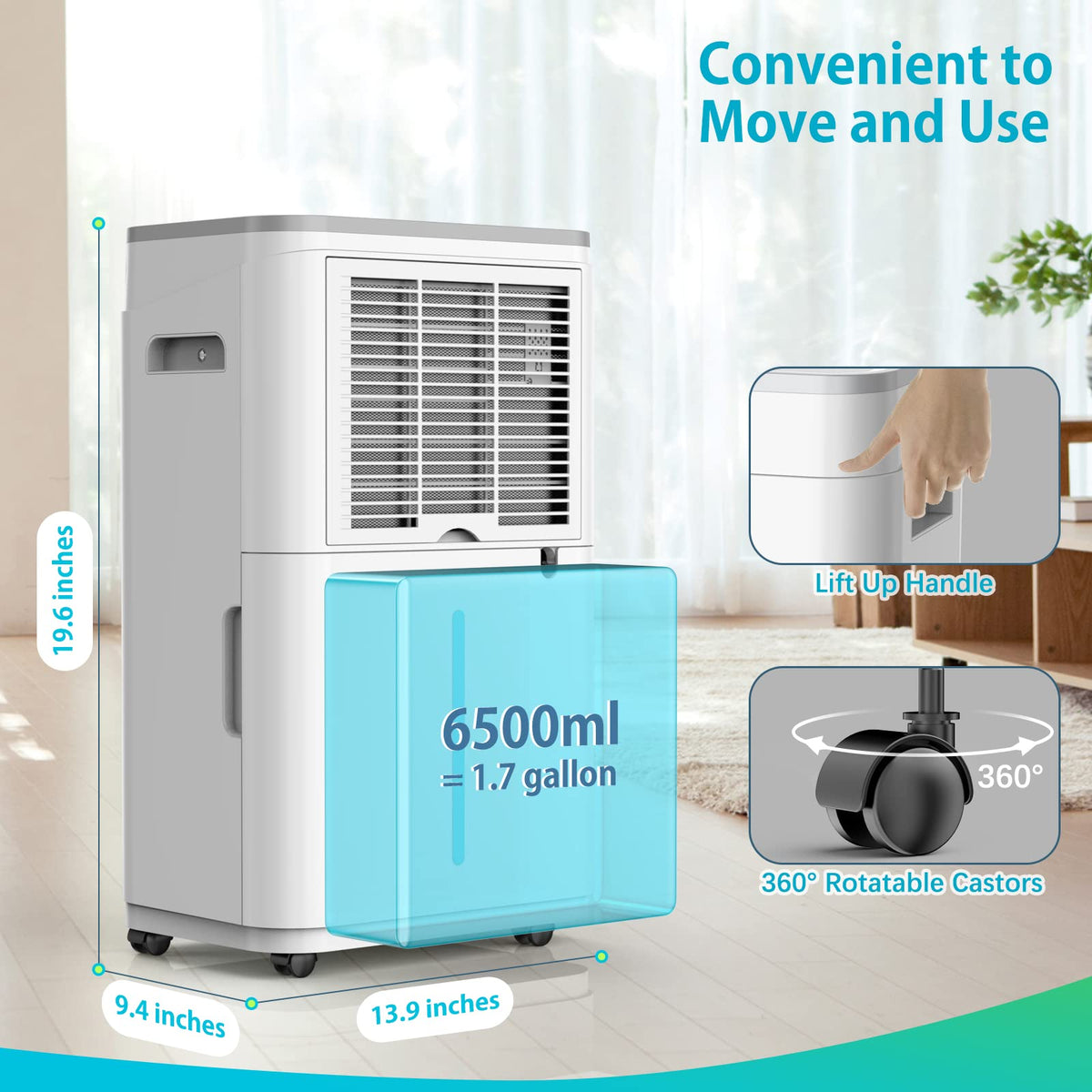 50 Pint Dehumidifier with Drain Hose S243