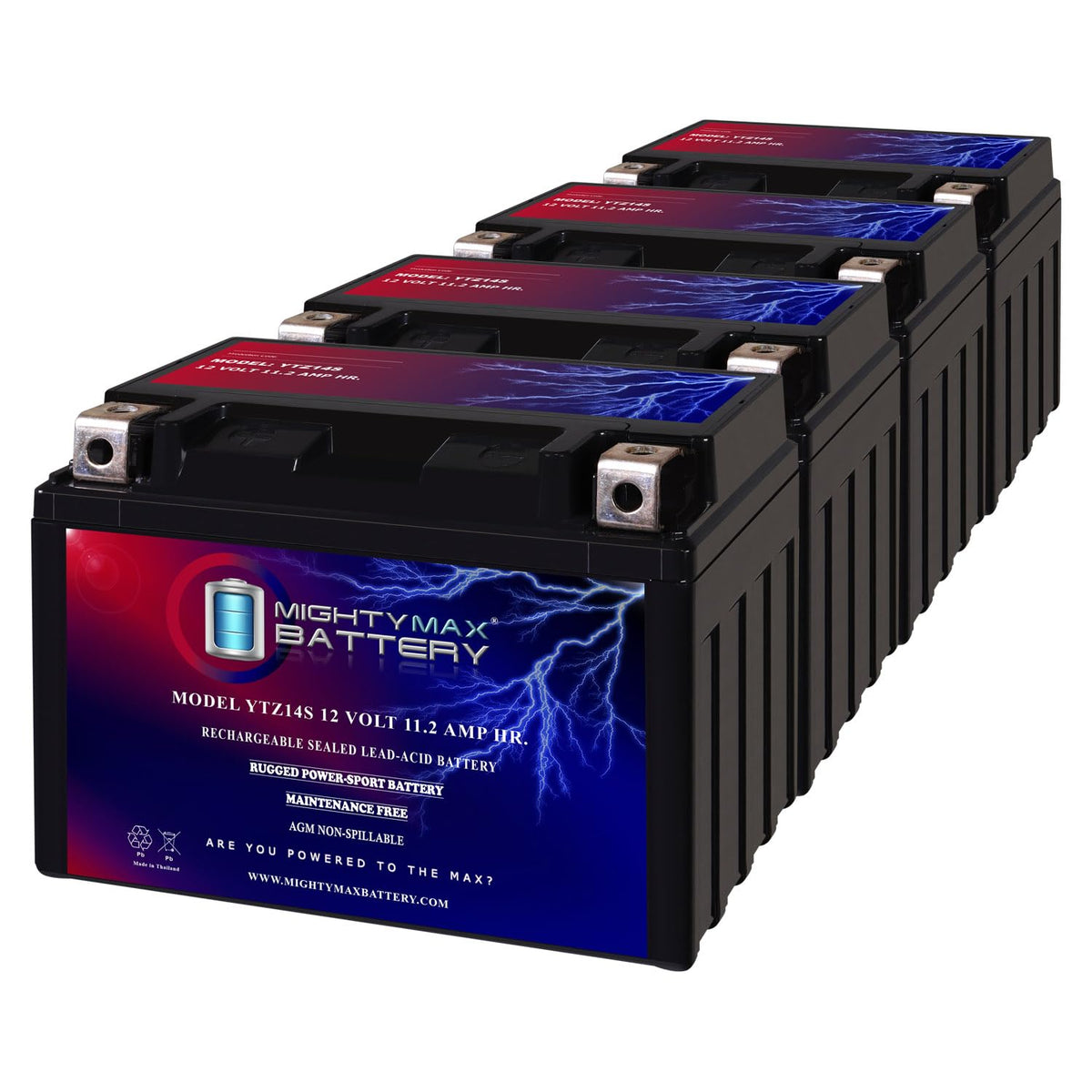 12V 11.2AH Replacement Battery 4 Pack J44494