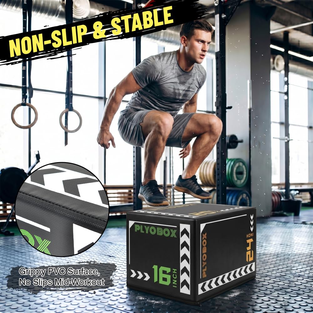 3-in-1 Non-Slip Foam Plyometric Jump Box I147