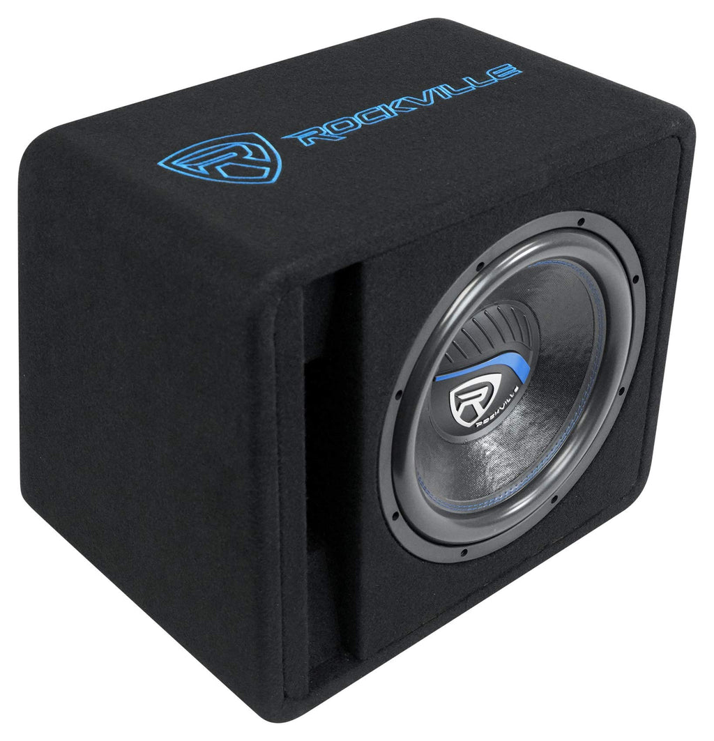 12" Loaded Car Subwoofer Enclosure with Amp L395